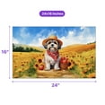 thumbnail image 5 of Vintage Shih Tzu Says Hello Mother's Day Summer Sunflower Field Doormat Lion Dog Lover Gifts Indoor Outdoor Welcome Mat - 12005, 5 of 5