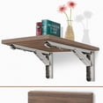 thumbnail image 5 of Yuarrent 2 uds soportes de estante plegables de acero inoxidable de alta resistencia soporte de estante plegable para de trabajo ahorro de espacio Conjuntos de muebles de dormitorio No.1 Yuarrent HA024806-01, 5 of 5