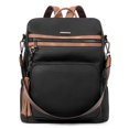 thumbnail image 1 of Mochila CLUCI Fashion Leather Travel para mujer, color negro, 1 of 7