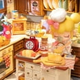 thumbnail image 6 of Rolife Baking Kitchen DIY Miniature Dollhouse Wooden Toy for Adult Child Gift, 6 of 11
