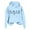 Light Blue, variant on Womens Sweatshirt Hoodies Long Sleeve Women Hoodies Pullover Cozy Sweatshirts for Women Pink Sweater Fall Sweatshirt Women Fashion