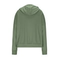 thumbnail image 5 of Womens Full Zip Hoodies, Fall Coats for Women Fashion Loose Fit Solid Color Long Sleeve Pullover Sweatshirts with Pockets, 5 of 6