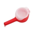 thumbnail image 1 of Deals! Bag Clip With Pour Spout Bag Spout Clips Food Bag Clips With Pour Spouts Bag Clips For Food Bag Sealing Clip With Pour Spout Reusable Plastic Cap Sealer Clips For Snack (40), 1 of 6