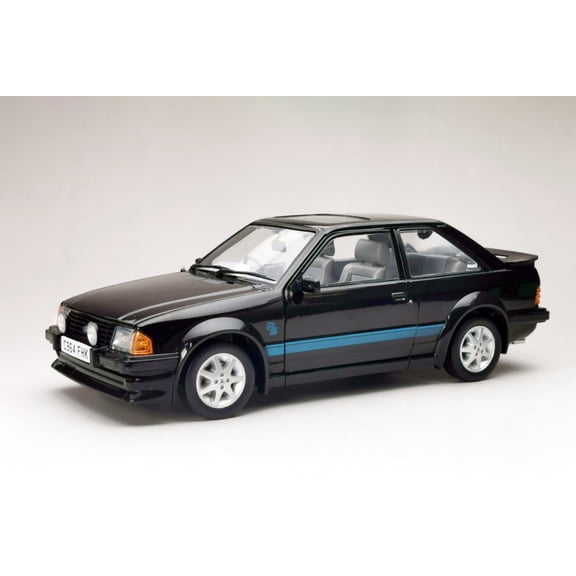 1984 Ford Escort RS Turbo, Black - Sun Star 4964BK - 1/18 scale Diecast Model Toy Car