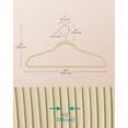 thumbnail image 4 of Velvet Hangers 100 Pack, Non-Slip Clothes Hangers with Silver-Colored Swivel Hooks, Slim Space-Saving for Closet, Heavy-Duty, Black, 4 of 7
