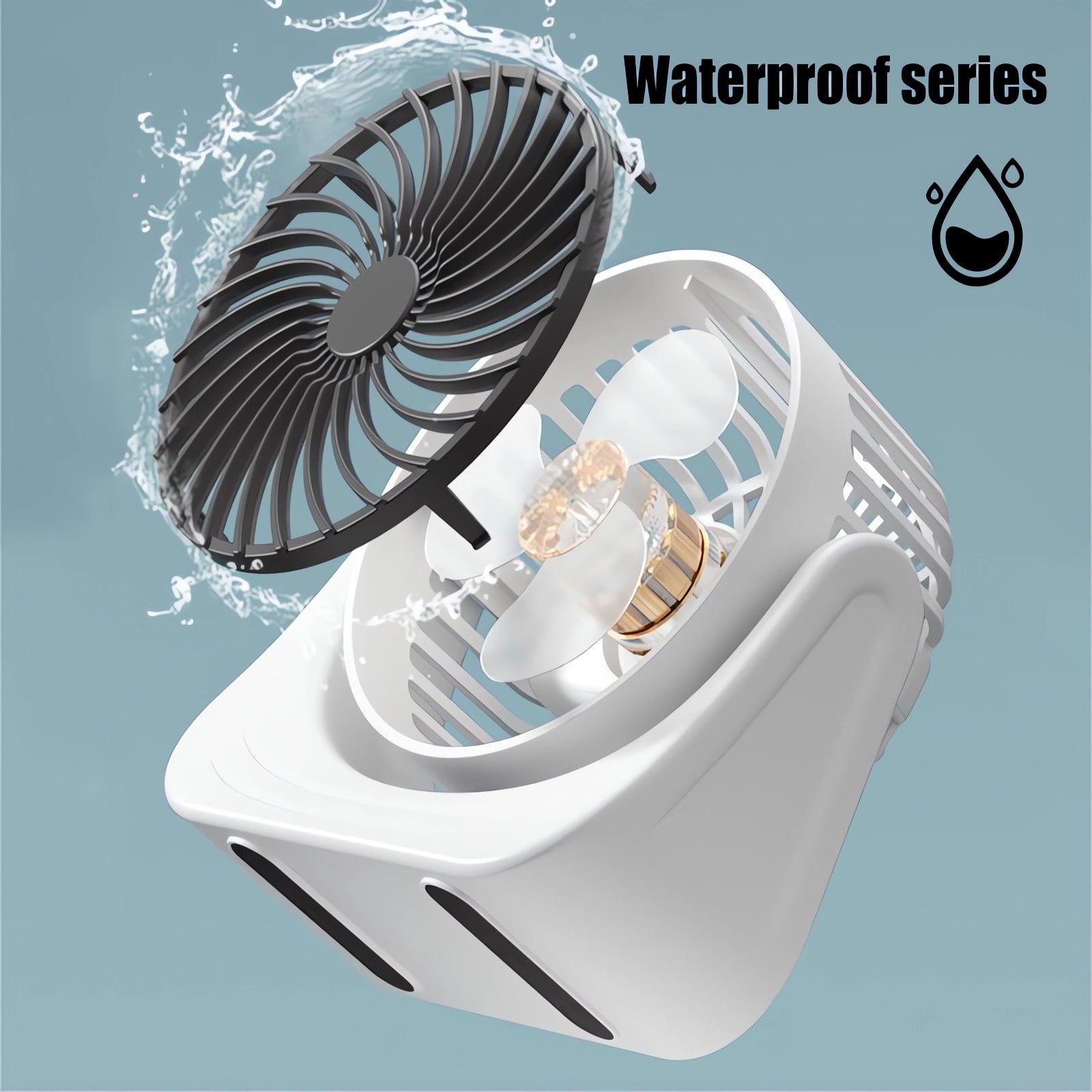 Specollect 4Pcs USB Desk Fan,Home Circulation Fan,Small But Powerful,Personal Portable Quiet 3 Speeds,Adjustable Mini Table Desktop fan for Cooling Home Office Car Summer Travel Gifts 14.2x13.8x7.5cm