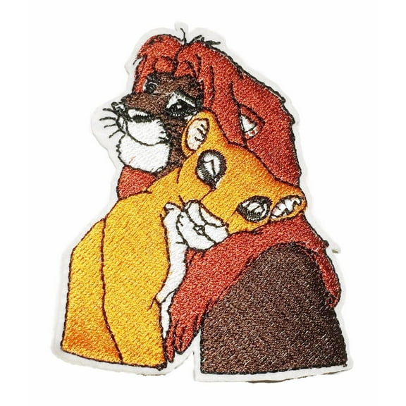 Lion King Simba & Nala Characters 3 1/4" Tall Embroidered Iron On Patch