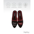 thumbnail image 6 of MeMoi Women's Bite Me Closed Toe Slippers - Womens - Female (Small 5-6, Black), 6 of 7