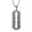 Silver-Tone, variant on Mens Biker Jewelry Dog Tag Razor Blade Pendant Necklace Black Tone Stainless Steel