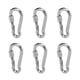 thumbnail image 1 of Spring Snap Hooks, Stainless Steel 6pcs Quick Connect Key Chain Link Buckle For Hiking, 1 of 8