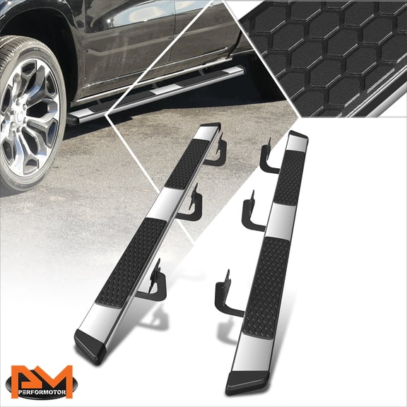 PM PERFORMOTOR for 19-24 Ram 1500 Truck Crew Cab 5.5" Side Step Nerf Bar Running Borad Chrome