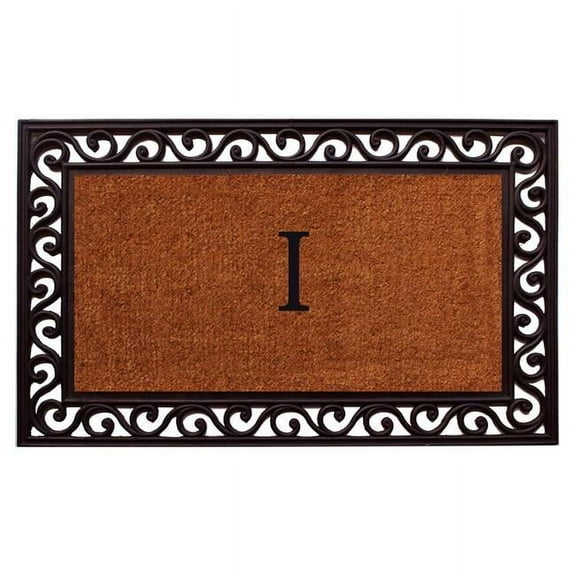 Calloway Mills Rembrandt Monogram Outdoor Doormat 30" x 48" (Letter I)
