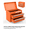 5 Orange, variant on WORKPRO Mini Metal Tool Box with 2 Drawers and Top Storage, Small Tool Chest with PVC Liners and PP Feet Pads, Cold Rolled Steel Toolbox with Magnetic Tab, Blue