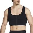 thumbnail image 1 of Hombres Pecho Corsé Compresión Adelgazante Transpirable Secado Rápido Forma Del Cuerpo Nylon Elástico Corsé Camiseta Sin Mangas, 1 of 8