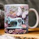 thumbnail image 1 of Taza 3D con diseño de estantería, taza 3D con diseño de estantería, taza de café 3D con diseño de estantería, tazas de cerámica multiusos con diseño de espacio creativo, taza para amantes de los, 1 of 3