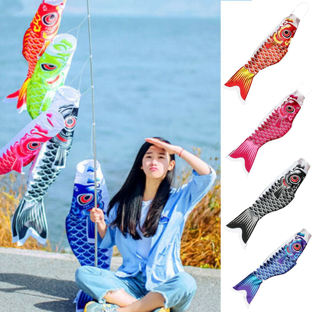 Japanese Windsock Carp Flag Koi Nobori Sailfish Fish Wind Streamer Decor Surpris 