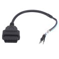 thumbnail image 1 of 16 Pin OBD Cable Connector Adapter Black ABS Engine Diagnostic Tool for Truck Vehicle Motorcycle, 1 of 2
