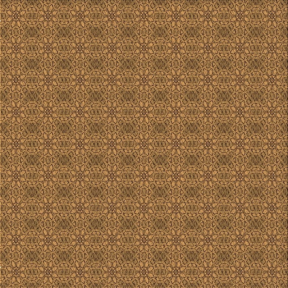 Ahgly Company Machine Washable Indoor Square Transitional Saddle Brown Area Rugs, 6' Square