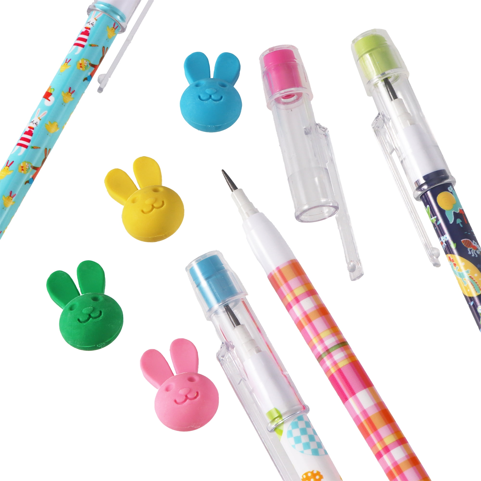 Tout pour célébrer! 8 crayons Pap et 8 gommes, nouveauté