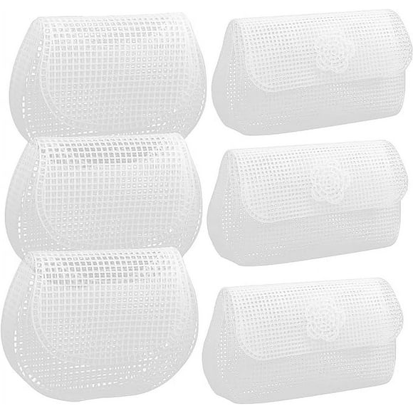 4pcs Sewing Plastic Canvas Diy Bag Mesh Sheet Plastic Canvas Set Plastic Mesh Sheet Set
