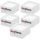 thumbnail image 1 of Caja Duradera para Joyería GlamWhite3 5Pzas Blanco 3x3x1.7cm Plástico Interior Terciopelo Joyero con Logo., 1 of 2