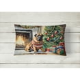 thumbnail image 3 of Bullmastiff Cozy Christmas Throw Pillow 12 in x 16 in, 3 of 4