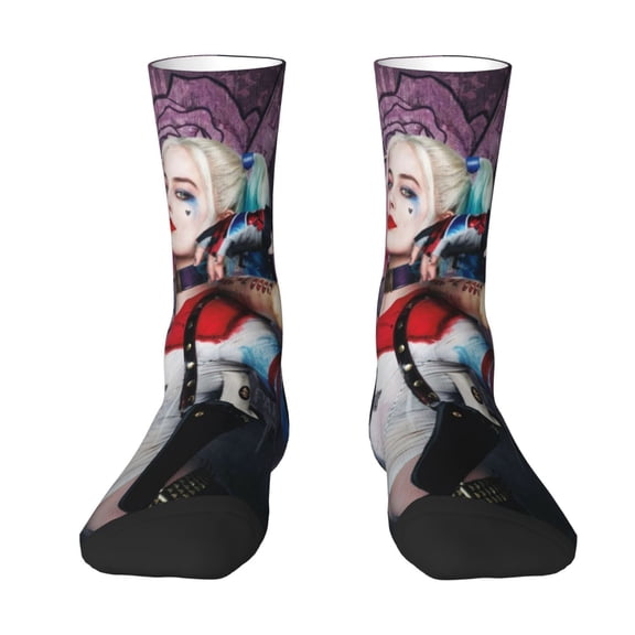 Harley Quinn Socks For Women And Men Cartoon Long Socks For Athletic Running