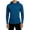 Blue, variant on Men's Slim-Fit Solid Raglan Hooded Sweatshirt, Smooth Soft Long-Sleeve Base Layer, Thin Knit for Gym Warm-Ups Black S