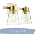 thumbnail image 3 of Prominence Home Fairendale 2-Light Soft Gold Bathroom Vanity Light with Clear Glass Shade, 3 of 7