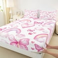 thumbnail image 3 of Castle Fairy Butterflies Girl Full Size Sheets,Pink Gradient Rainbow Bed Sheets, 3 of 7