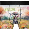 thumbnail image 4 of Welcome Spring Fairy Schnauzer in Flower Meadow All Over Print Boxer Briefs Underwear for Men Dad Miniature Schnauzer Dog Lover - 13002, 4 of 6