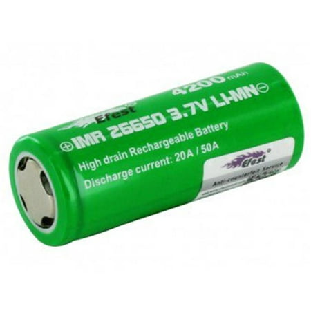 Efest IMR 26650 Li-Ion Unprotected High-Drain Flat Top Battery - 4200mAh - 1 Piece
