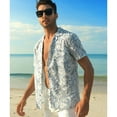 thumbnail image 3 of HAOMEILI Hawaiian Shirt for Men Short Sleeve Button Down Shirt Men Casual Summer Tropical Beach Aloha Shirts for Men Hawaii Party, 3 of 7