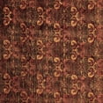 thumbnail image 1 of Ahgly Company Indoor Square Abstract Brown Modern Area Rugs, 6' Square, 1 of 4