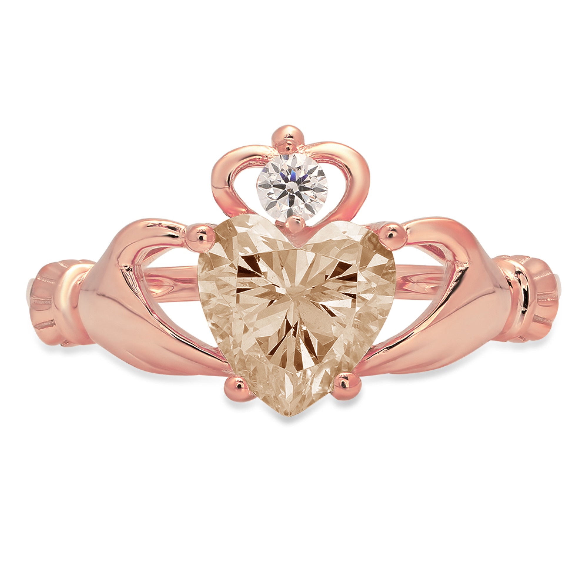 2 ct Heart Ring Vintage Top Russian CZ Moissanite Simulant SS Size 9 2 ct Heart Ring Vintage Top Russian CZ Moissanite Simulant SS Size 9
