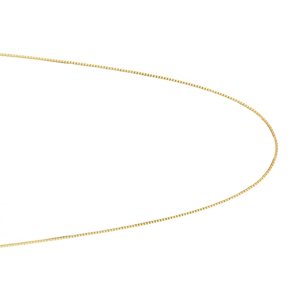 JewelStop 14k Yellow Gold 30in 1mm Classic Box Chain with Lobster Clasp