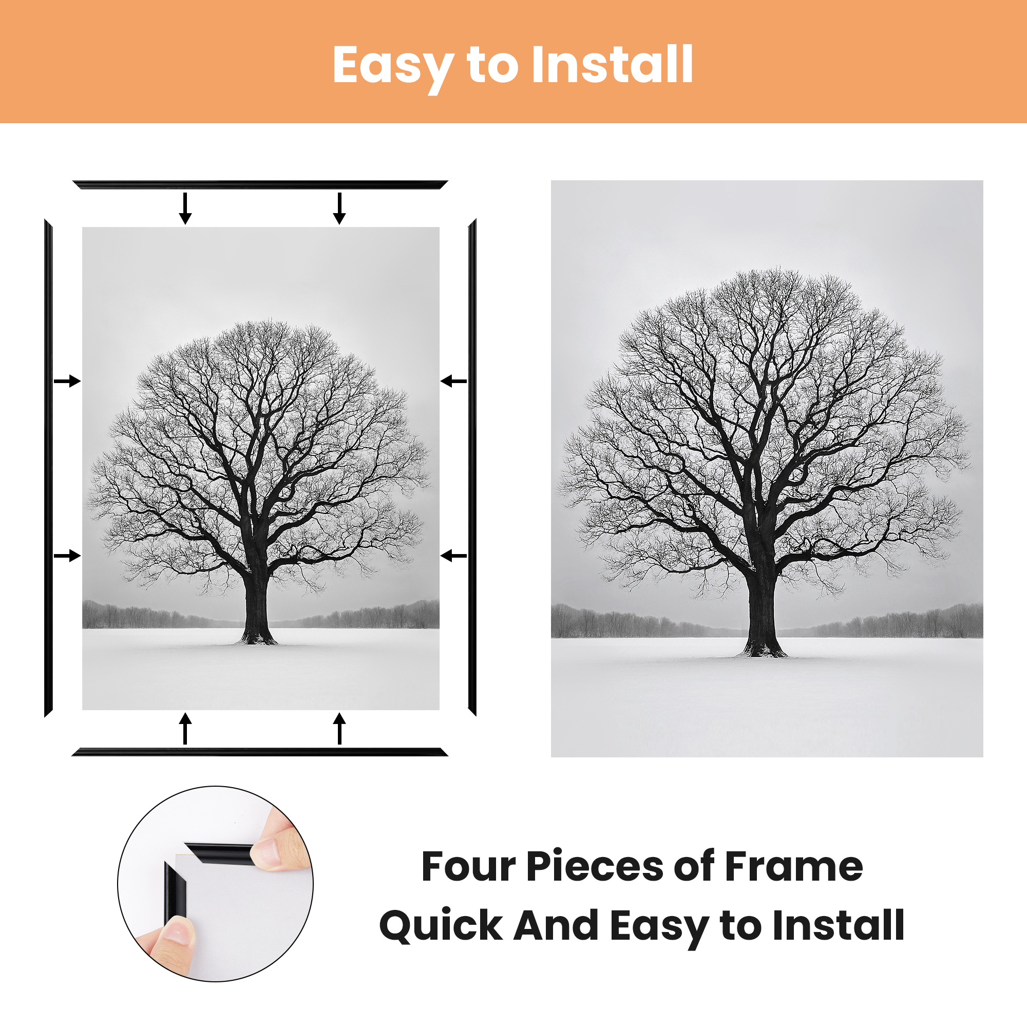 Sindcom 18x24 Black Poster Frame photo 3