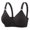 Black, variant on Bigersell Comfortable Wireless Bras for Women Push up Bra Breathable Soft V-Neck T-Shirt Bra Back Hook & Eye Closure Everyday Padded Bralettes , B12-19, Pinks, M