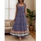 thumbnail image 5 of Vestido largo Zeagoo con estampado floral escalonado, playa hawaiana, talla XL, para mujer, 5 of 6