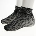 thumbnail image 2 of Calcetines de encaje negra suave para mujer y niña, medias tobilleras cortas 05 Zulema Calcetines de malla de encaje, 2 of 8