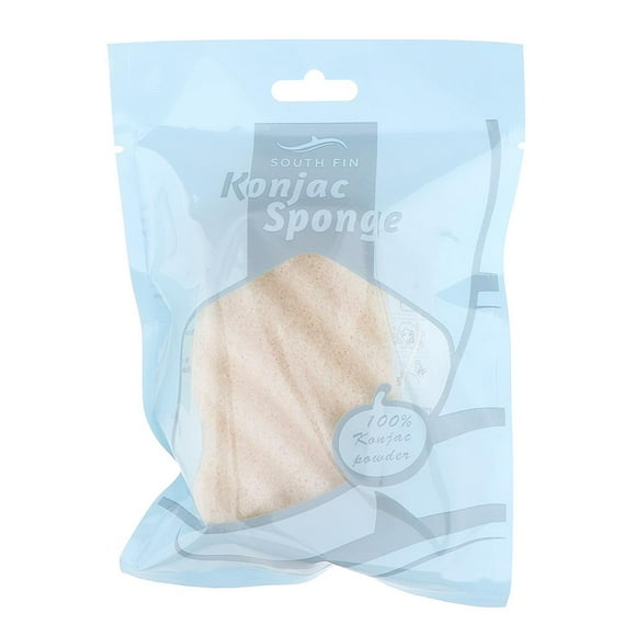 Esponja de limpieza Soft Puff Wash Colcomx Esponja Konjac Natural 4.1x2.0 Blanco