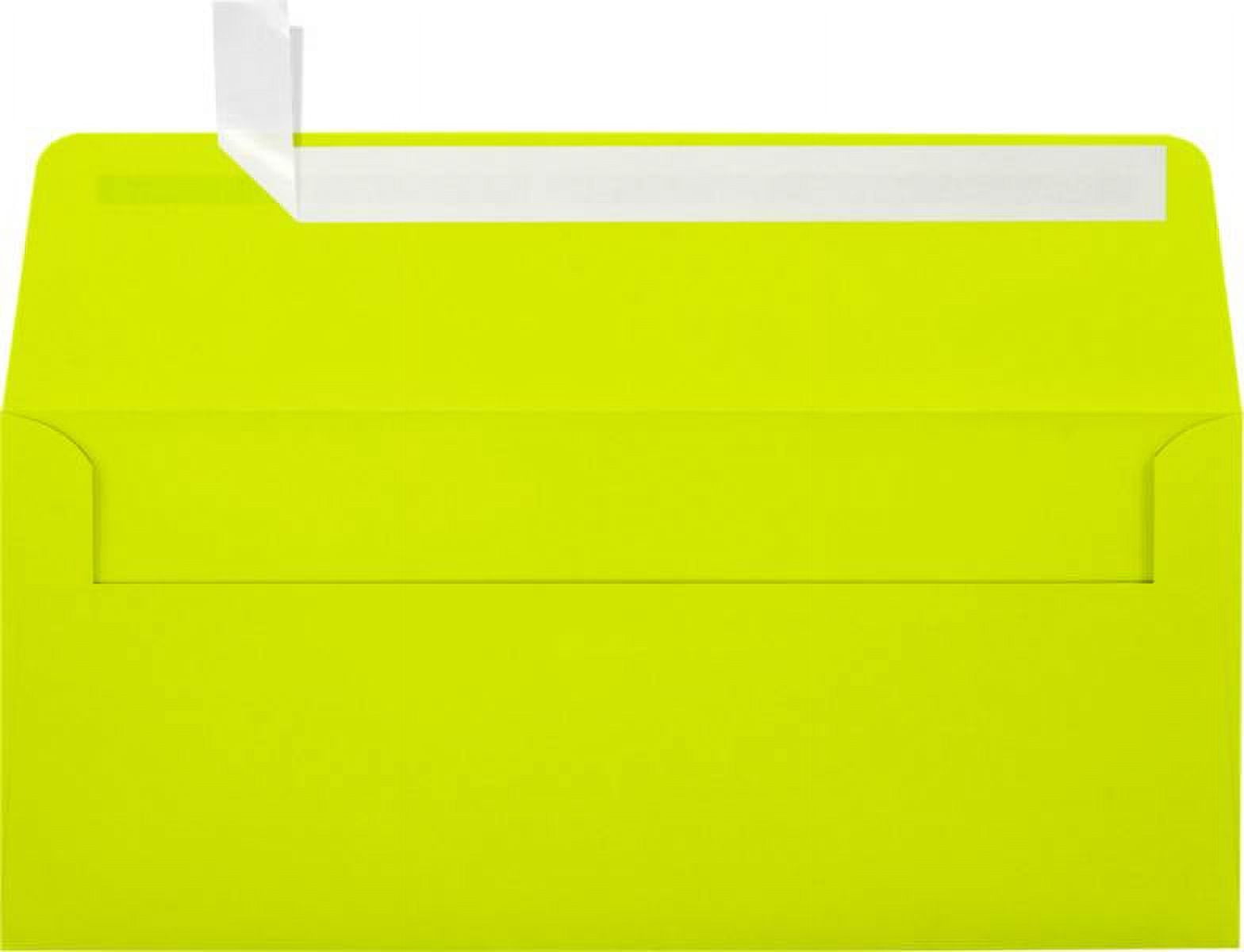 Luxpaper #10 Square Flap Envelope, 4 1/8 X 9 1/2, Wasabi, 1000/Pack