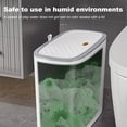 thumbnail image 2 of Cubo Basura 12L Cubo Almacenamiento Baño Sin Olor para Oficina en Casa (blanco), 2 of 7