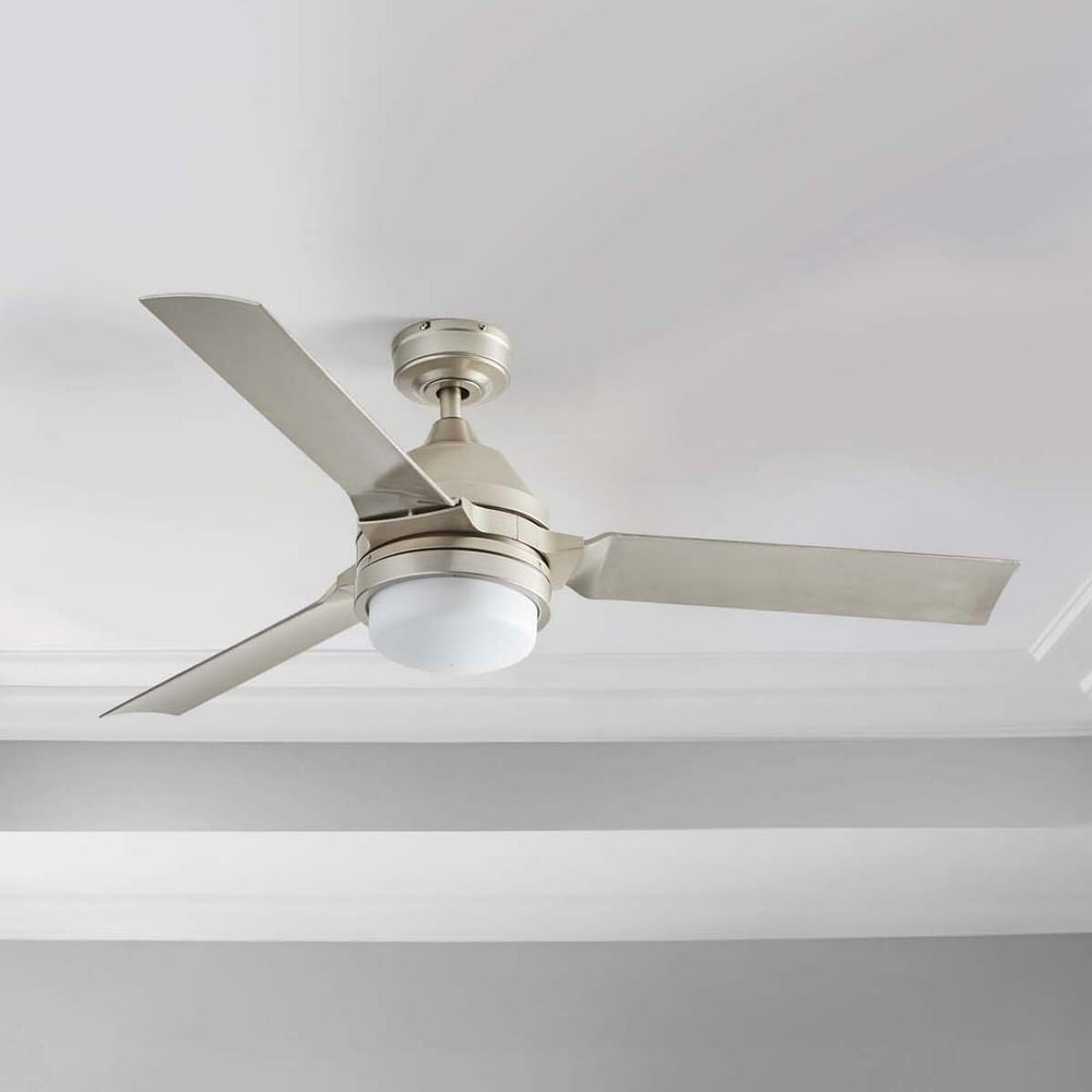 Better Homes & Gardens 54" Outdoor Satin Nickel 3 Blade Ceiling Fan