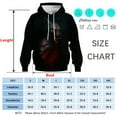 thumbnail image 5 of Rebaike Wolf Hoodie for Men Dark Forest Animal Graphic Sweatshirts, 5 of 8
