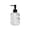 Beige, variant on Jubipavy 350ml Stacked Bubble Glass Soap Dispenser, Refillable Pump Bottle for Hand Soap Shampoo Lotion, White/Black/Beige Options