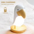thumbnail image 2 of Led Nursing Light With Bluetooth Function, Usb Charging Night Light Home Bedroom Light Dimmable - White, 2 of 5