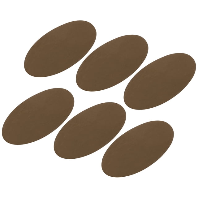 Unique Bargains Patchs en Tissu Thermocollants Coude Genou Patchs de Réparation Café Clair pour Réparation de Vêtements Kit de Réparation Lot de 6