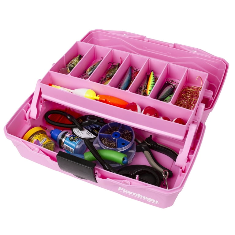 One Tray Pink Ribbon Classic Tackle Box