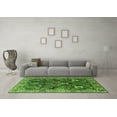 thumbnail image 3 of Ahgly Company Indoor Square Oriental Green Industrial Area Rugs, 6' Square, 3 of 4